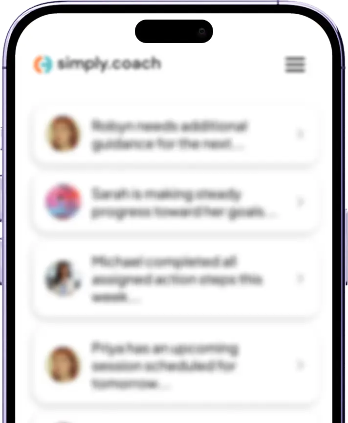 Simply.Coach mobile app