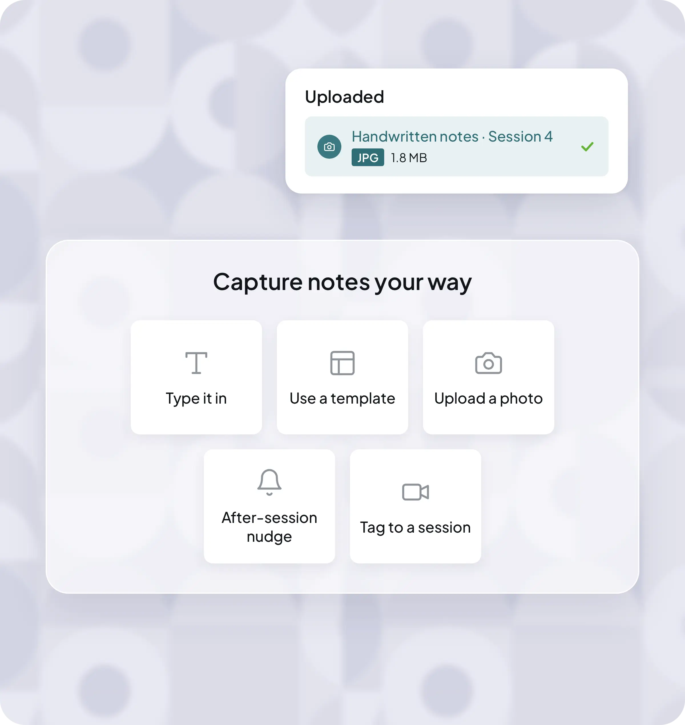 Build each engagement’s notes in one place.