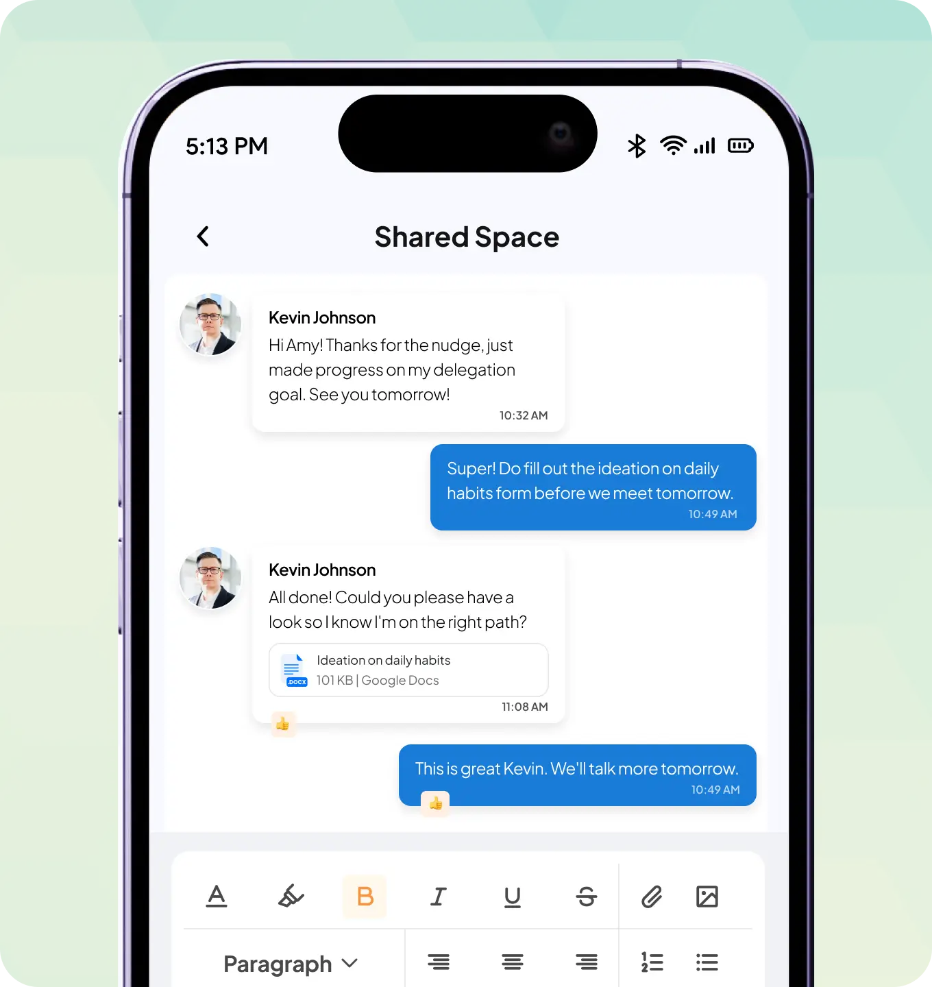 Rich, structured communication.