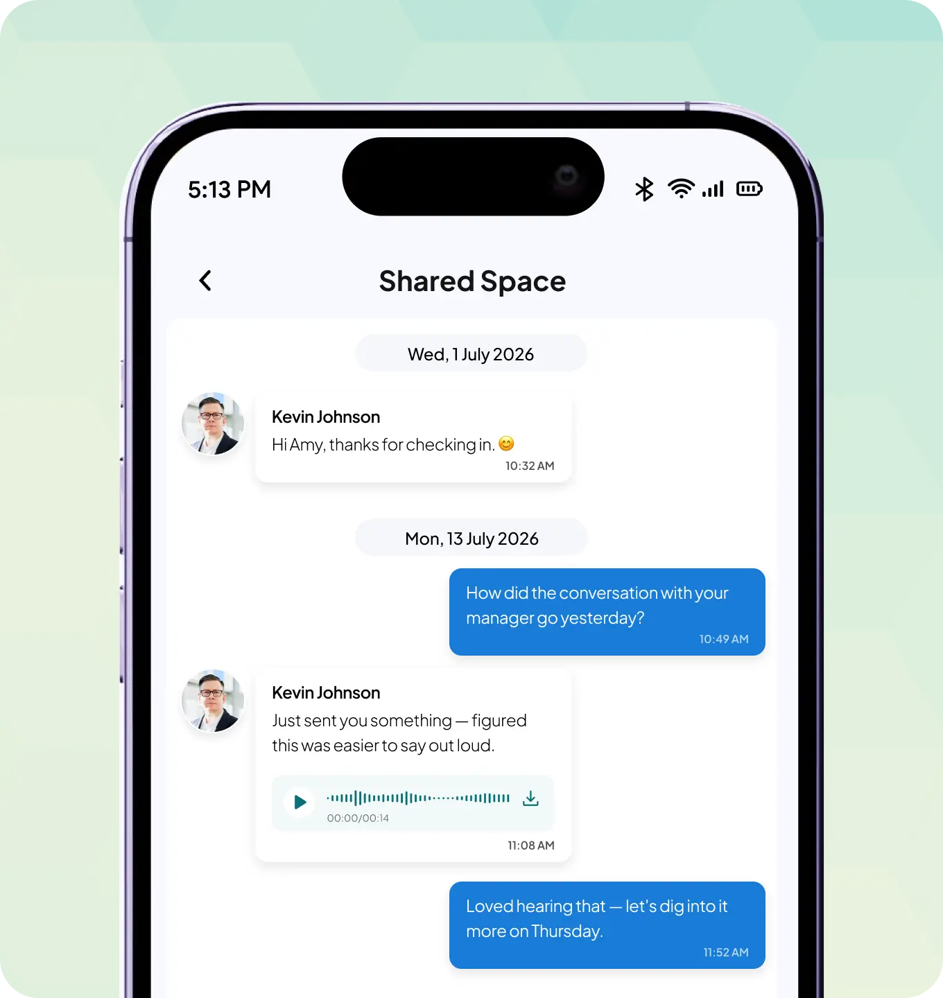 Voice notes — when typing isn’t enough.