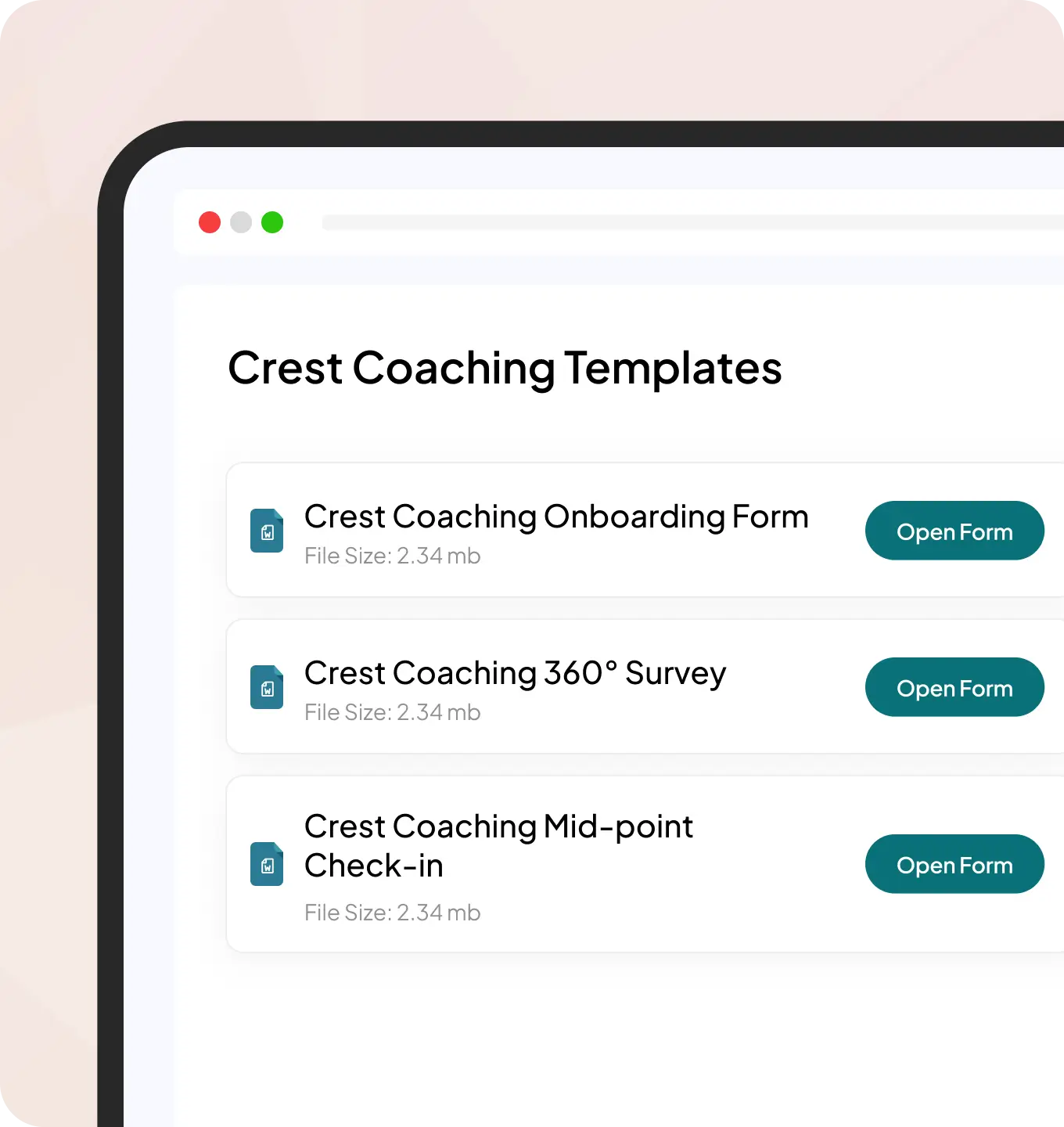 Standardize and brand content across your entire coaching team.